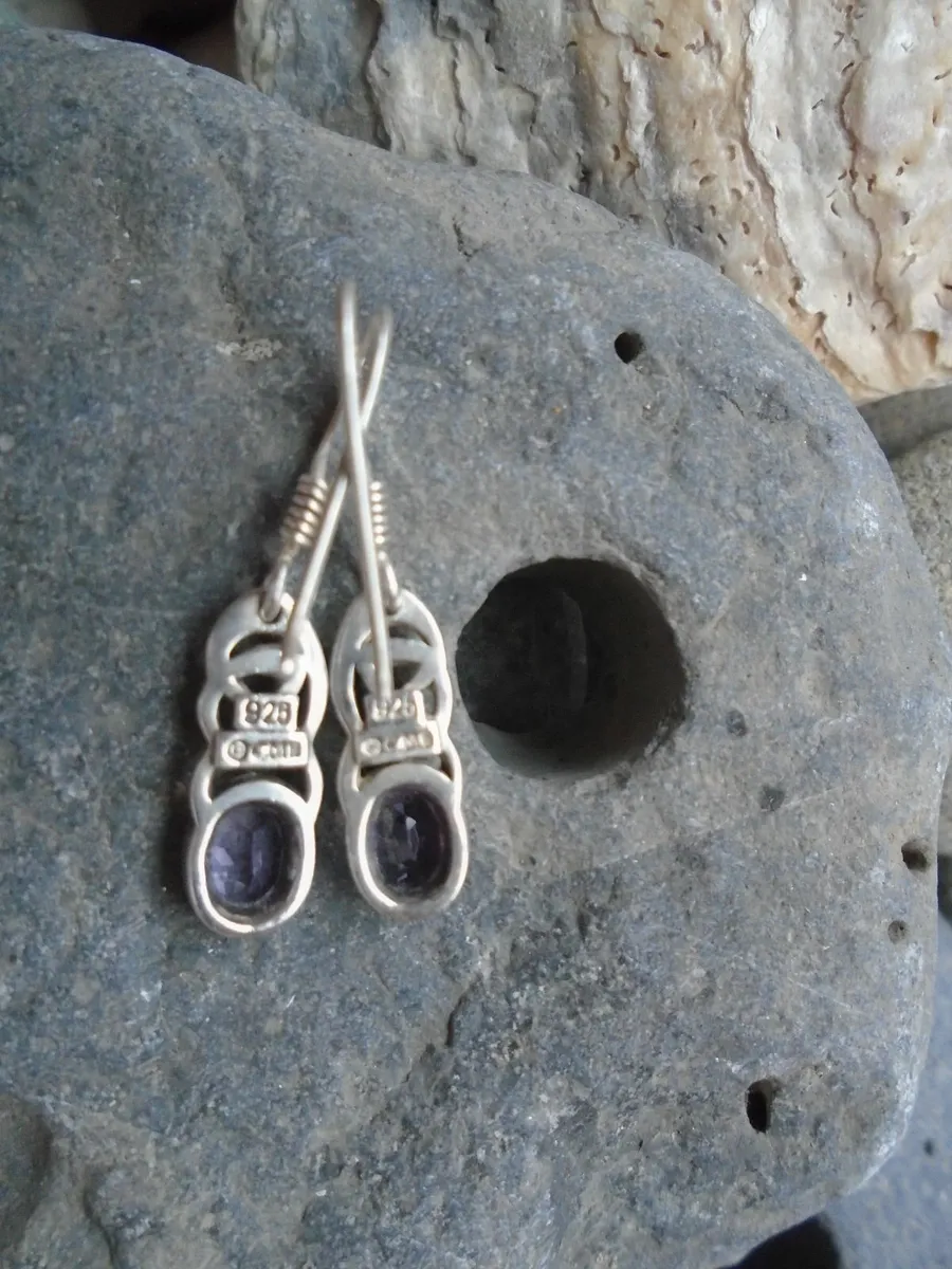Amethyst, silver jewellery set, Earrings,Necklace - Image 3