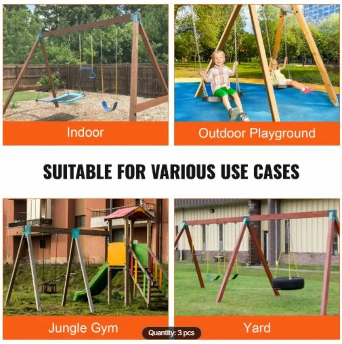 A-Frame Middle Swing Set Brackets, Heavy Duty - Image 3