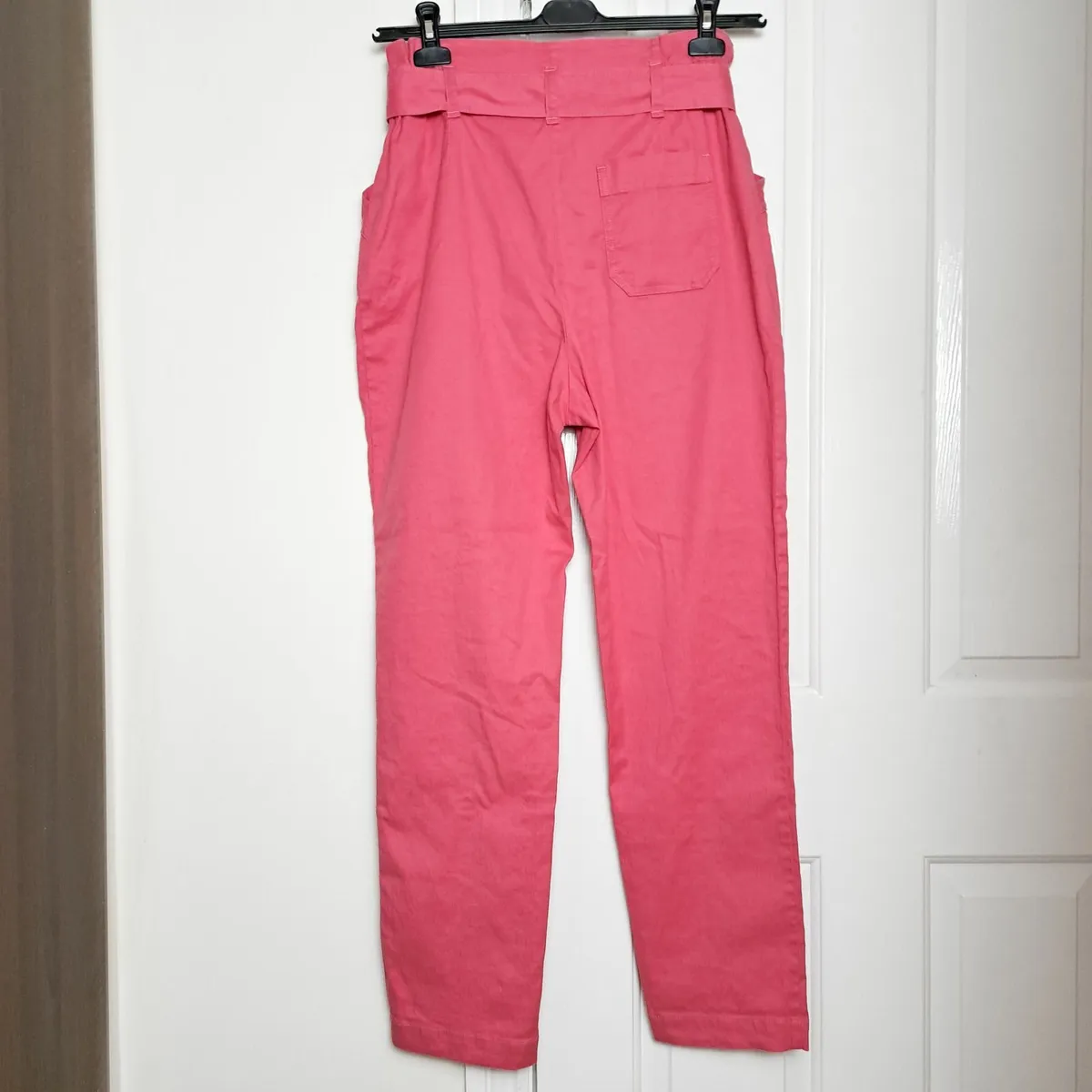 Sezane Hot Pink Arthuro High Waist Trousers 12UK - Image 4