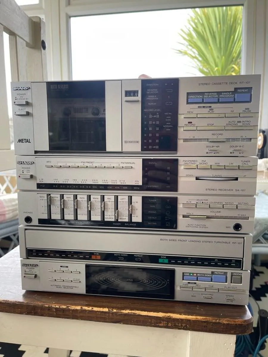 Sharp Stack Rp-107 Sa-107 Rt-107 Speakers Cp-107 - Image 1
