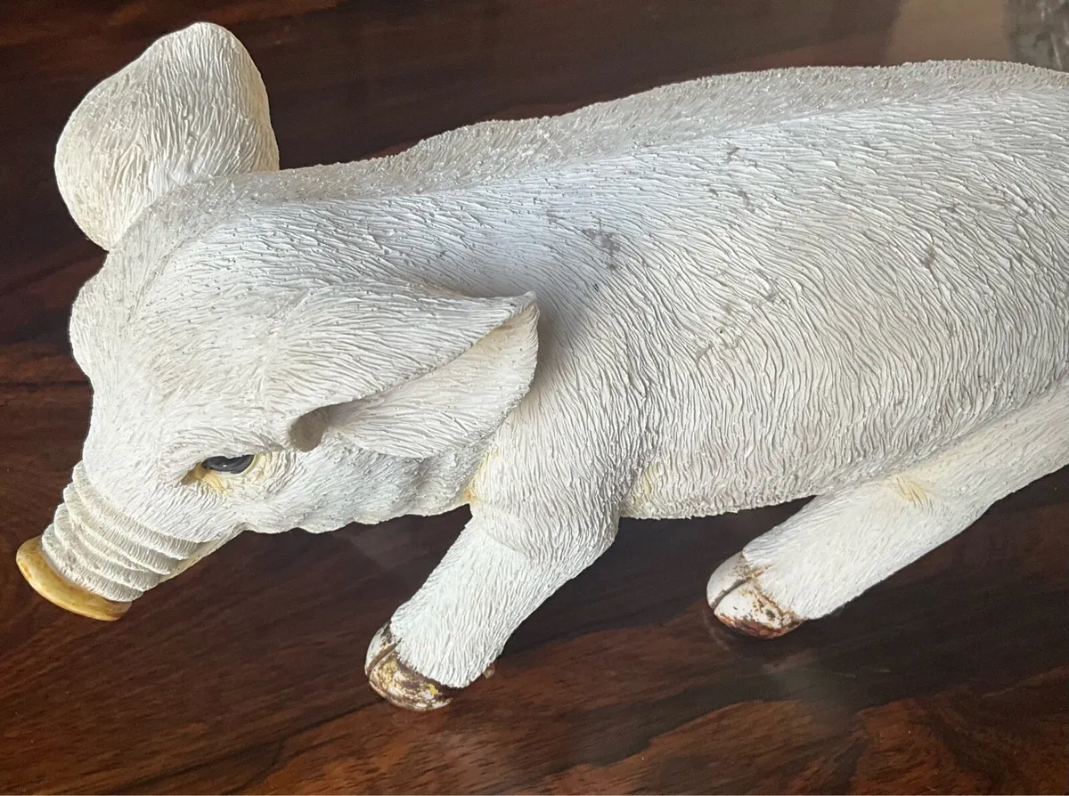 Large Vintage Ceramic Pig - Image 4