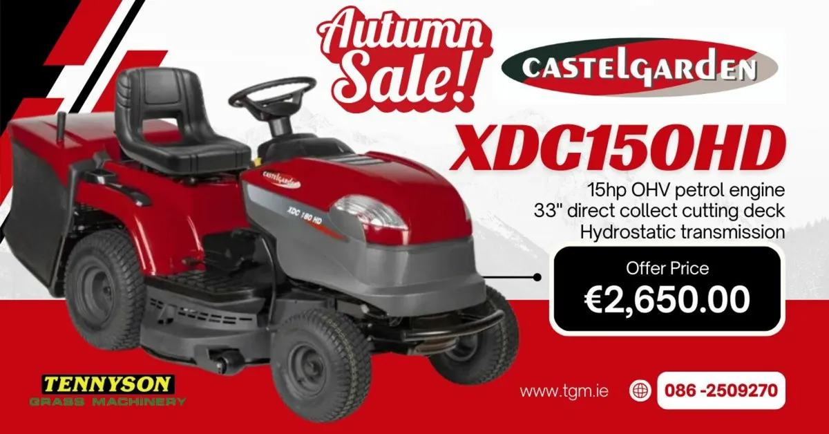 *** New Castelgarden XDC150HD Autumn Sale ***