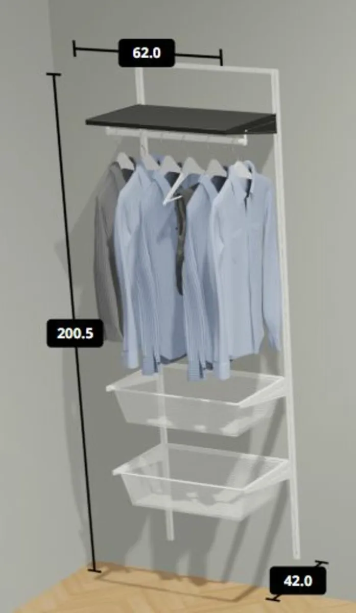 IKEA Boaxel Wardrobe 62x40x201 - Image 1