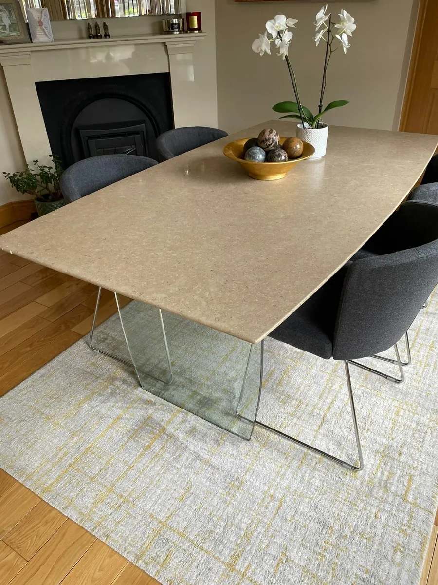 Damaged Repairable €2,000 Stone Conglomerate Table - Image 1