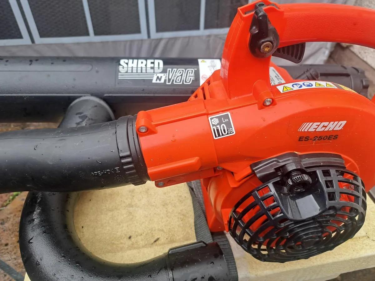 Echo leaf blower and shreder