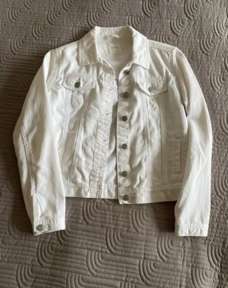 Next - White Denim Jacket - Age 13years - Image 1