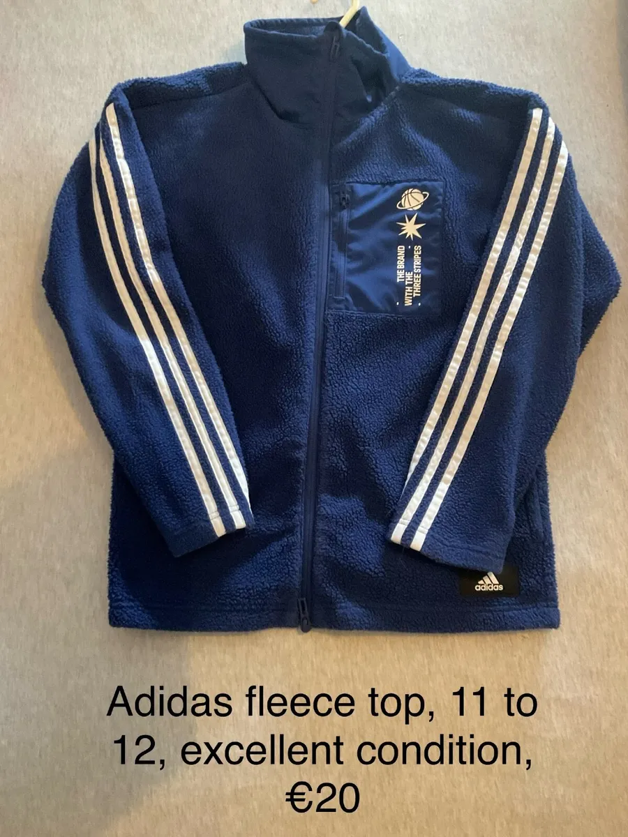 Adidas fleece top, 11 to 12, perfect condition