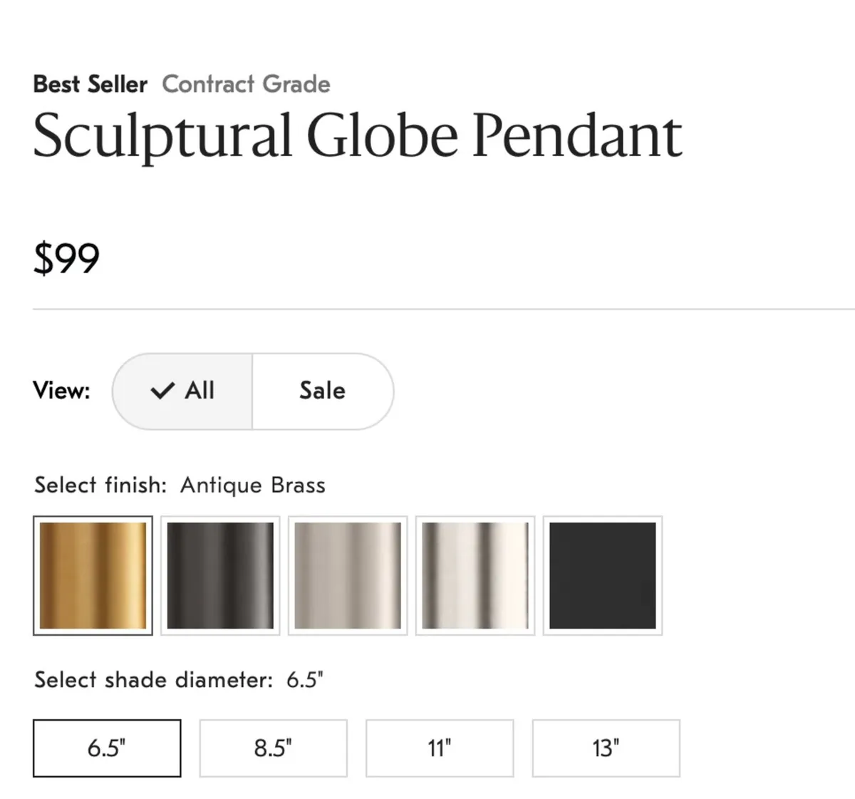 One Pendant Light Fixture New - West Elm - Image 3