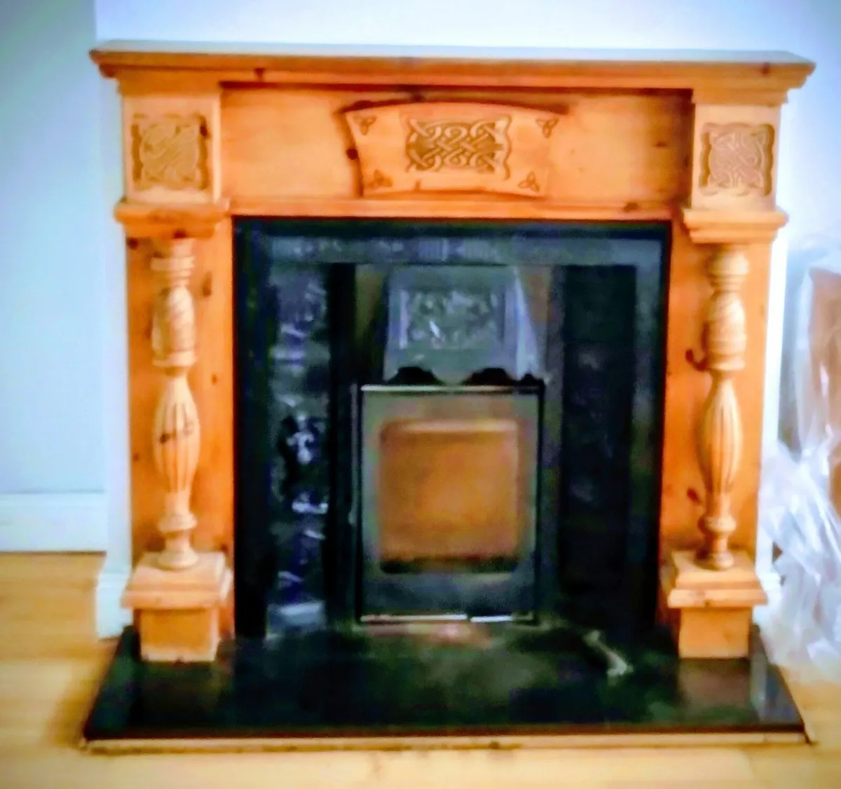 Fireplace mantelpiece wooden surround