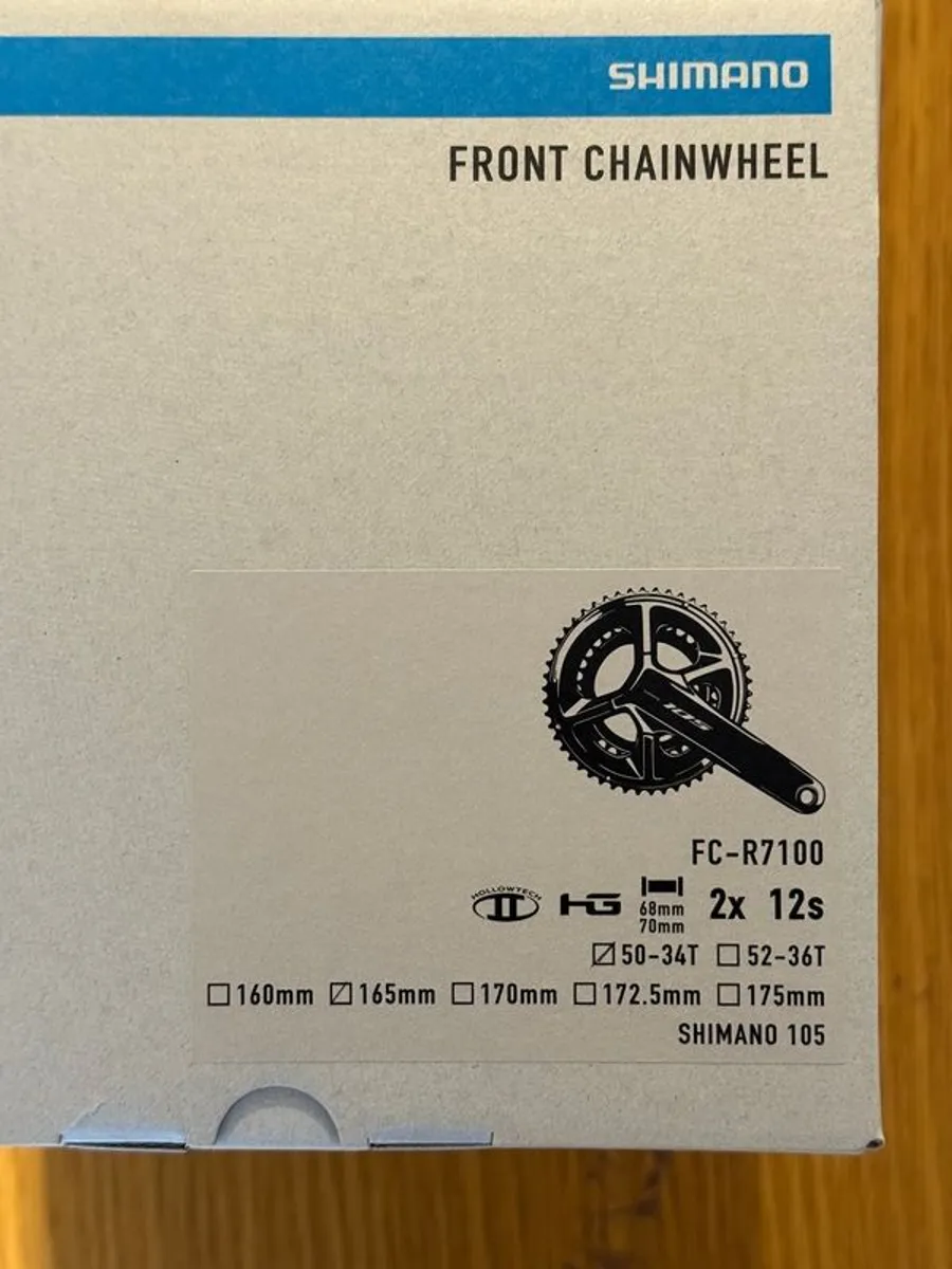 Shimano 105 165mm Crankset (Brand New) - Image 3