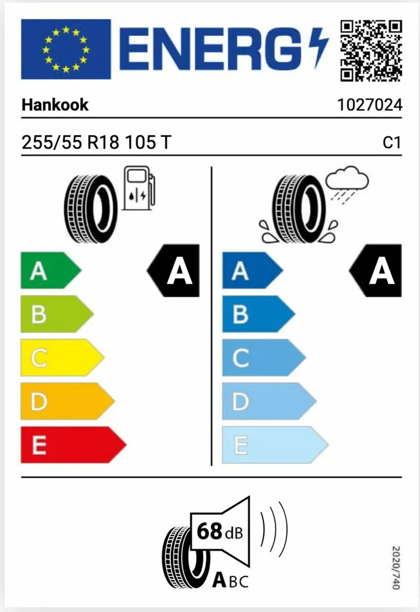 2 x Hankook Ventus S1 Evo3 EV K127E 255/55 R18 105 - Image 2