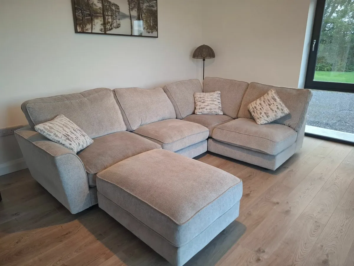 Corner Sofa with Footstool - Image 3