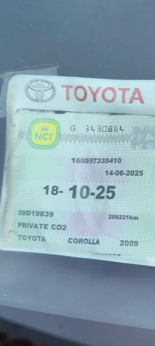 Toyota corolla with nct - Image 3