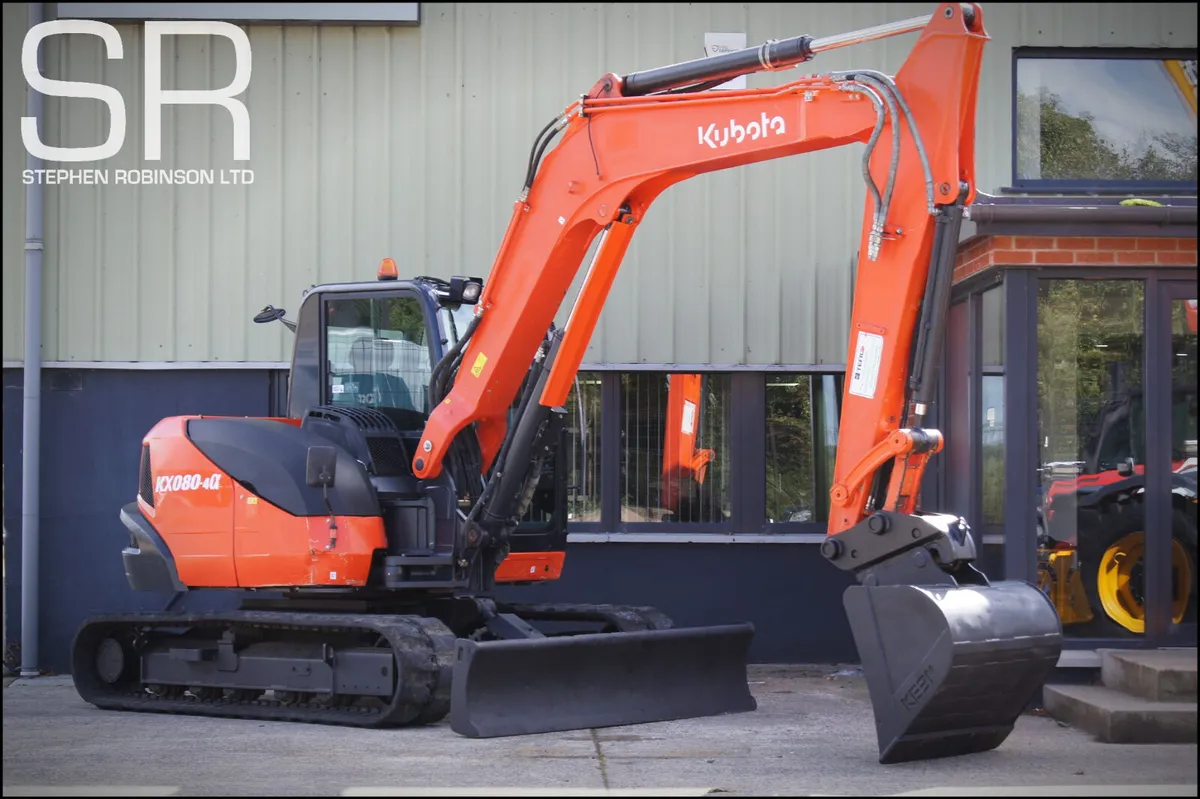 2018 Kubota KX080-4 A - Image 2