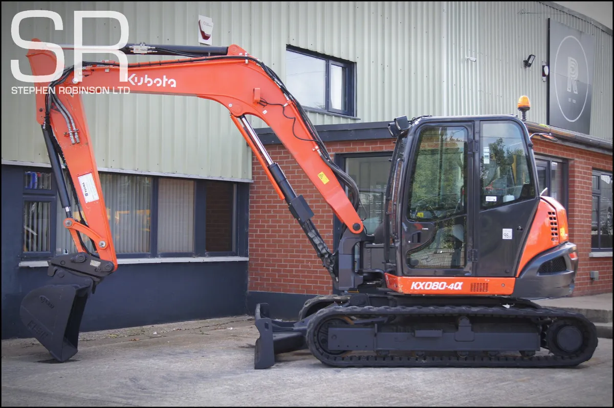 2018 Kubota KX080-4 A - Image 4