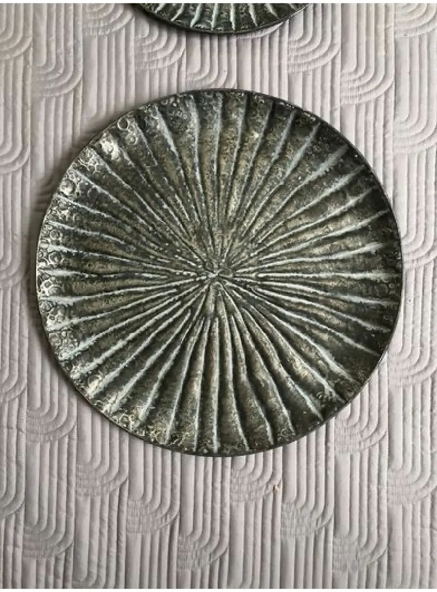 Decorative plates - Antique silver look - Image 1