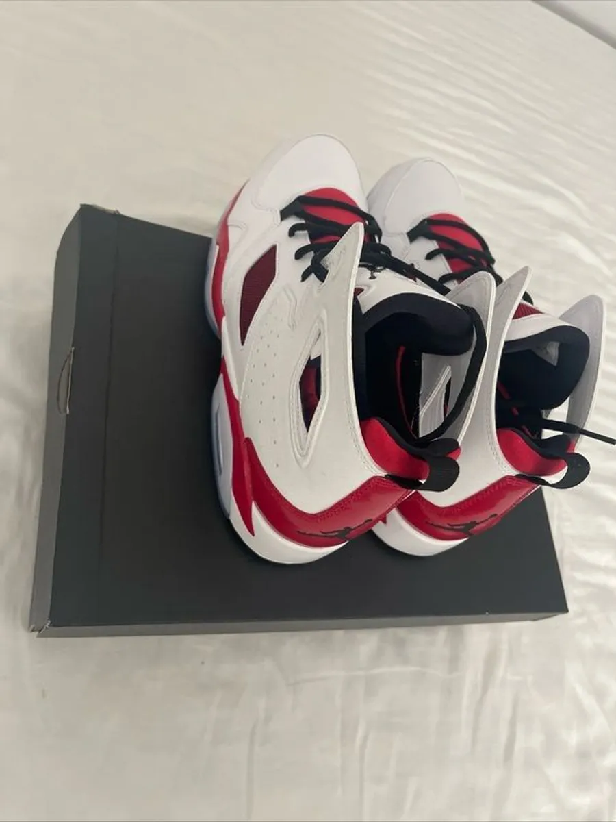 Nike Jordan flight club 91 White/Black/Red UK 10 - Image 4
