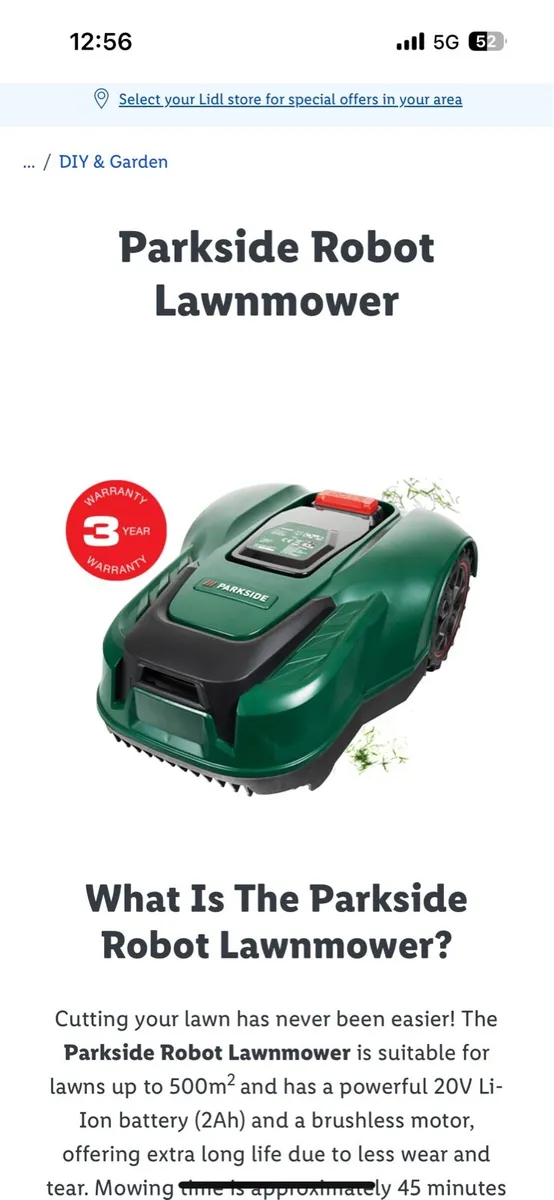 Parkside Robot Lawnmower and shed - Image 3