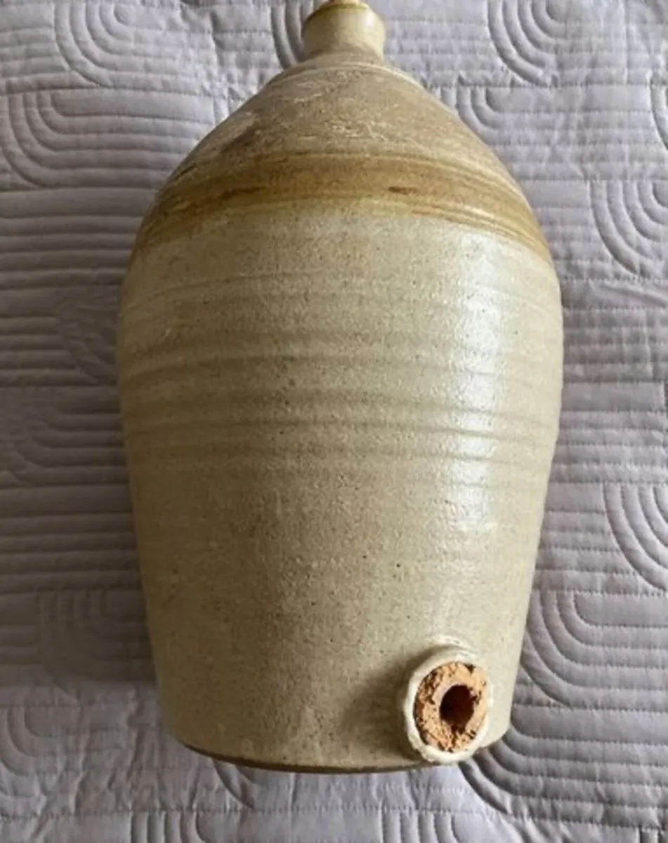 Large Vintage Stoneware Flagoon - Image 2