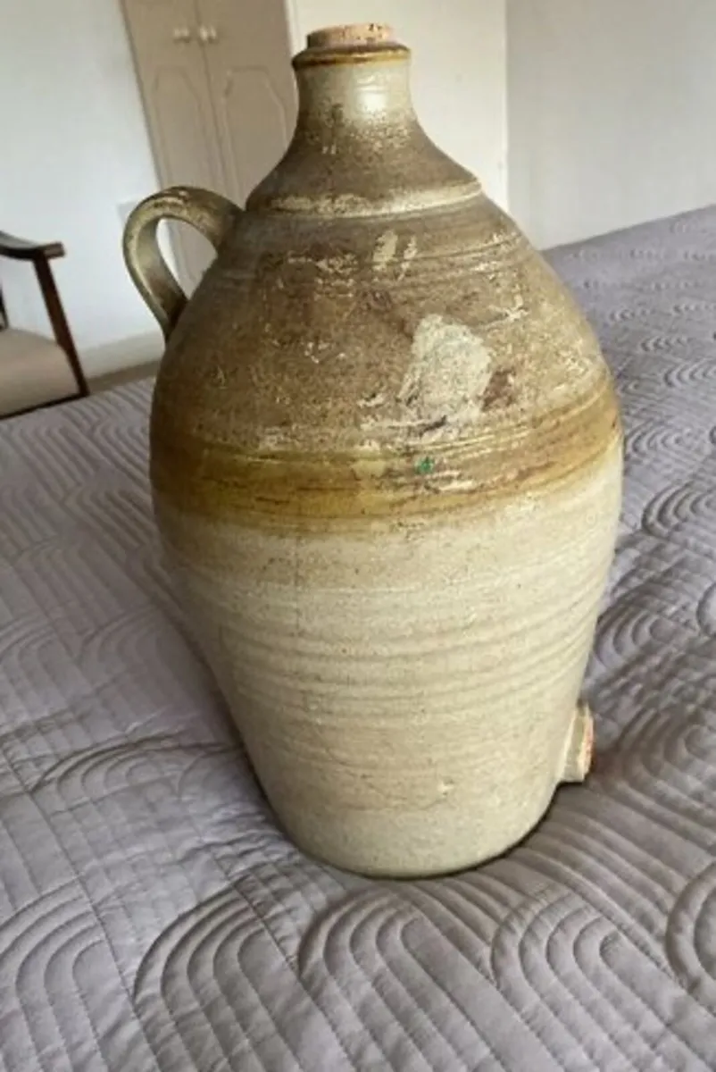 Large Vintage Stoneware Flagoon - Image 4