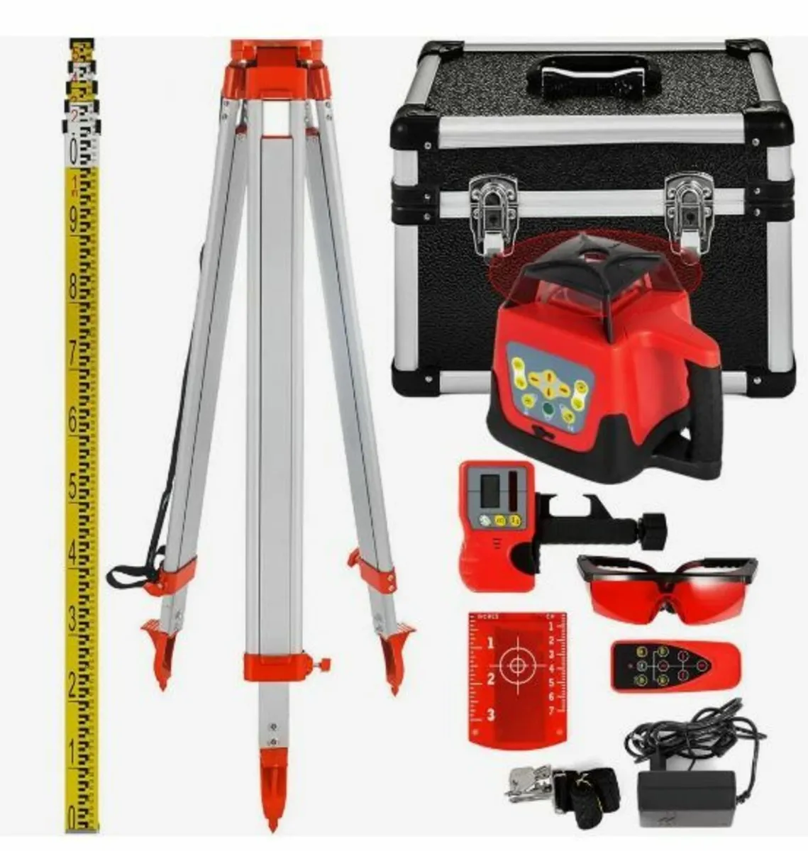 Red Rotary Laser Level Self Leveling Measuring - Image 1