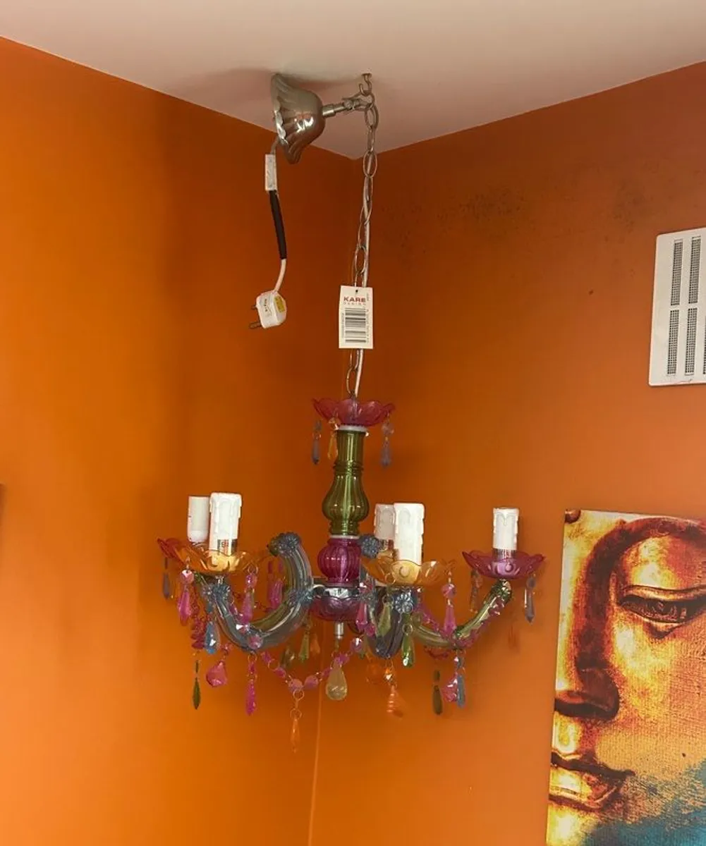 Colourful Chandelier Ceiling light - Image 1