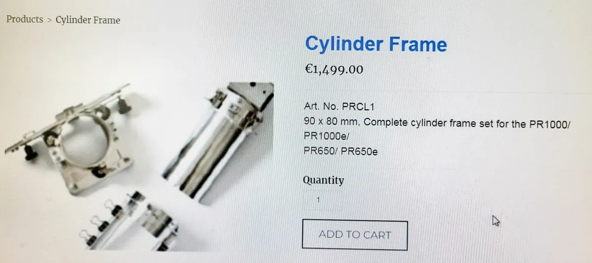 Brother Cylinder Embroidery Frame - Image 2
