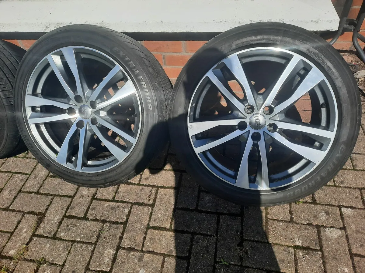 Audi A4, A6 Genuine 19" Alloys with New tyres - Image 2