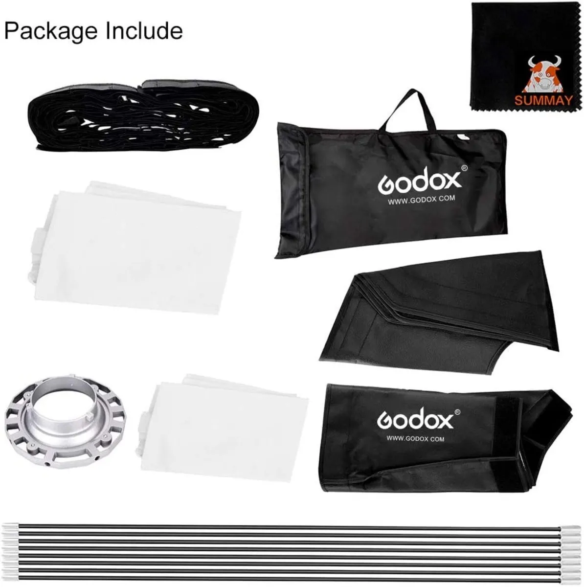 🌟 Godox Softbox with Grid (120cm / 47.2in) 🌟 - Image 2