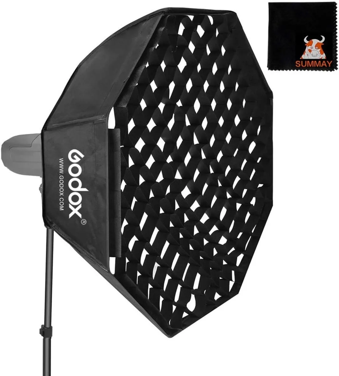 🌟 Godox Softbox with Grid (120cm / 47.2in) 🌟 - Image 1