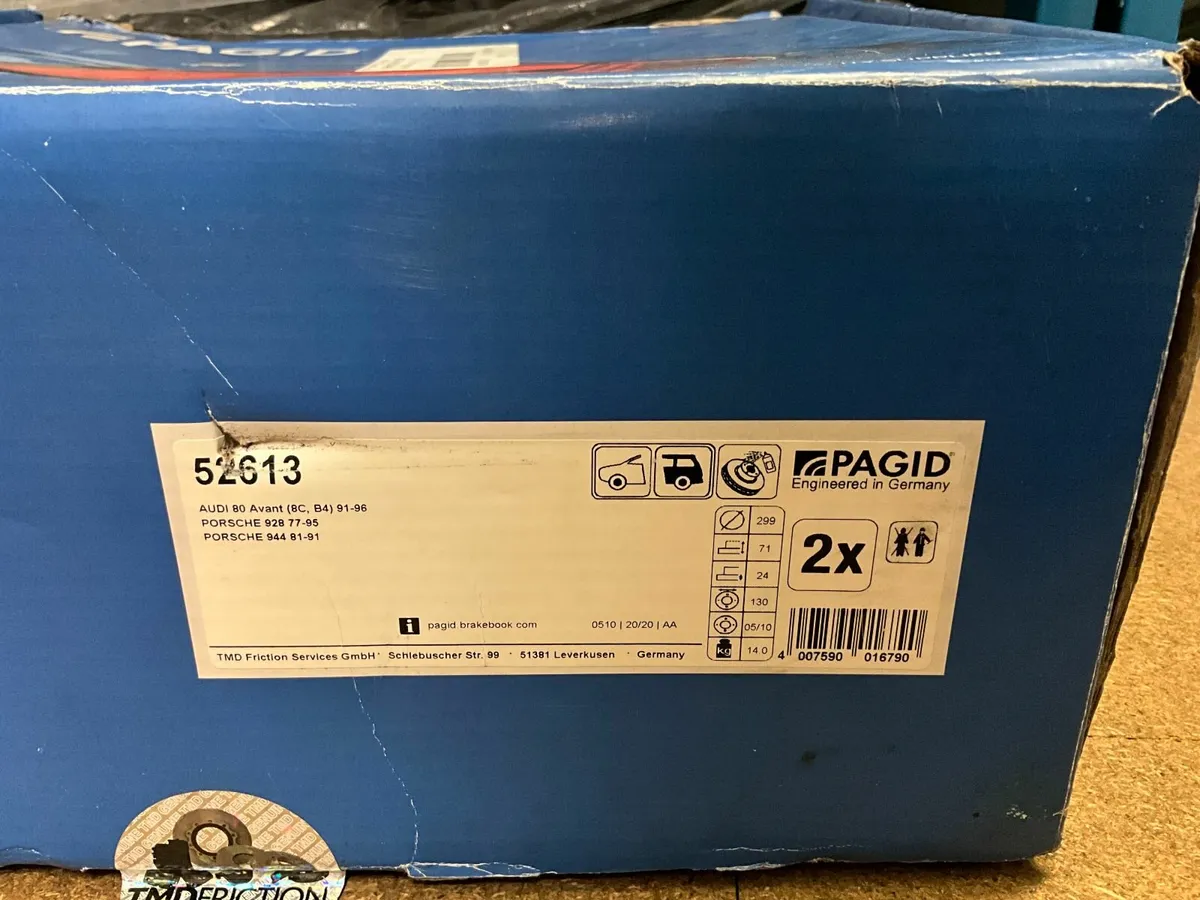 Online Auction Of Brake Disc’s For Audi 80 & More! - Image 2