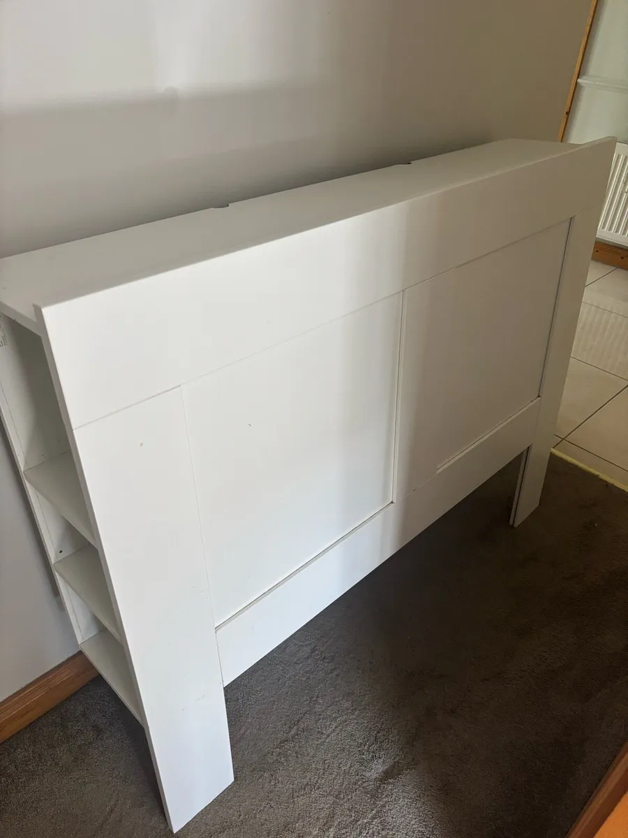 White IKEA Brimnes Headboard - Image 1