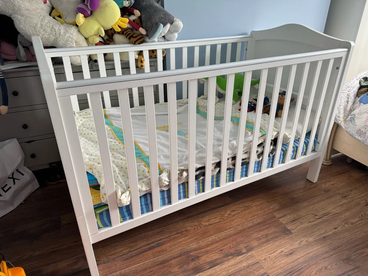 Baby Changing table, kids cot and wardrobe - Image 1