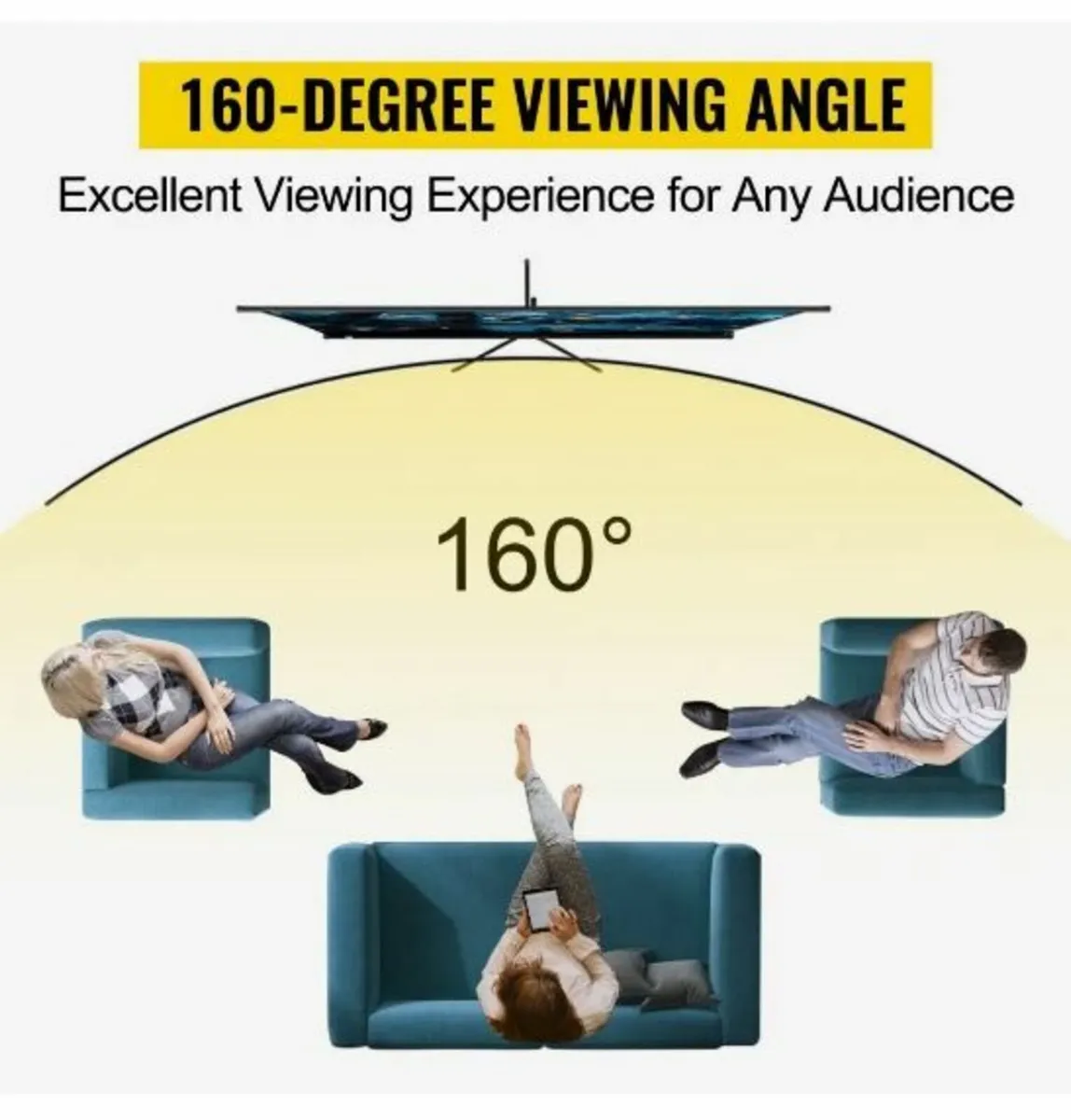 Tripod Projector Screen with Stand 70 inch - Image 2