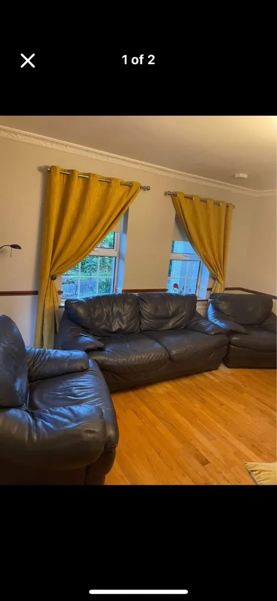Italian Leather Suite - Image 2