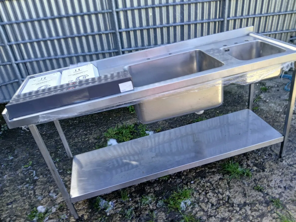 Stainless steel cabbinet sink unit complete - Image 1
