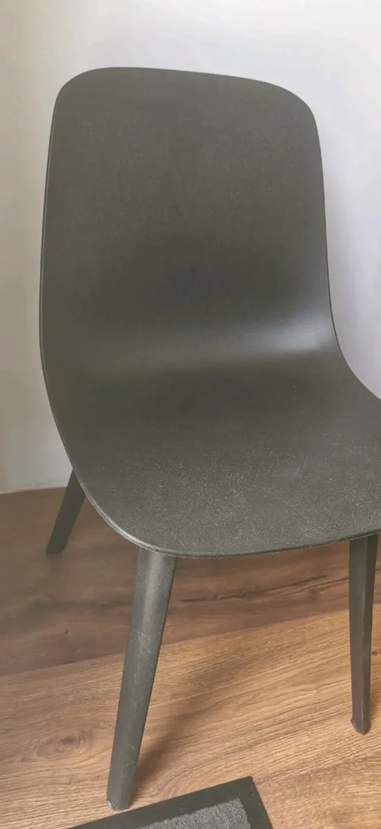 Black IKEA chair x 4 - Image 1