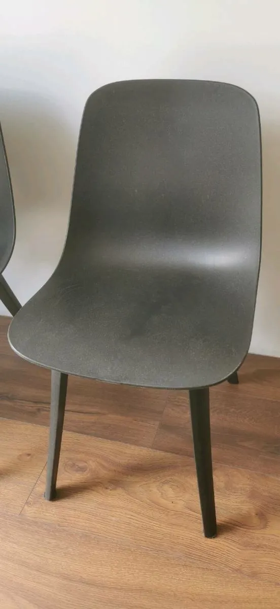 Black IKEA chair x 4 - Image 2