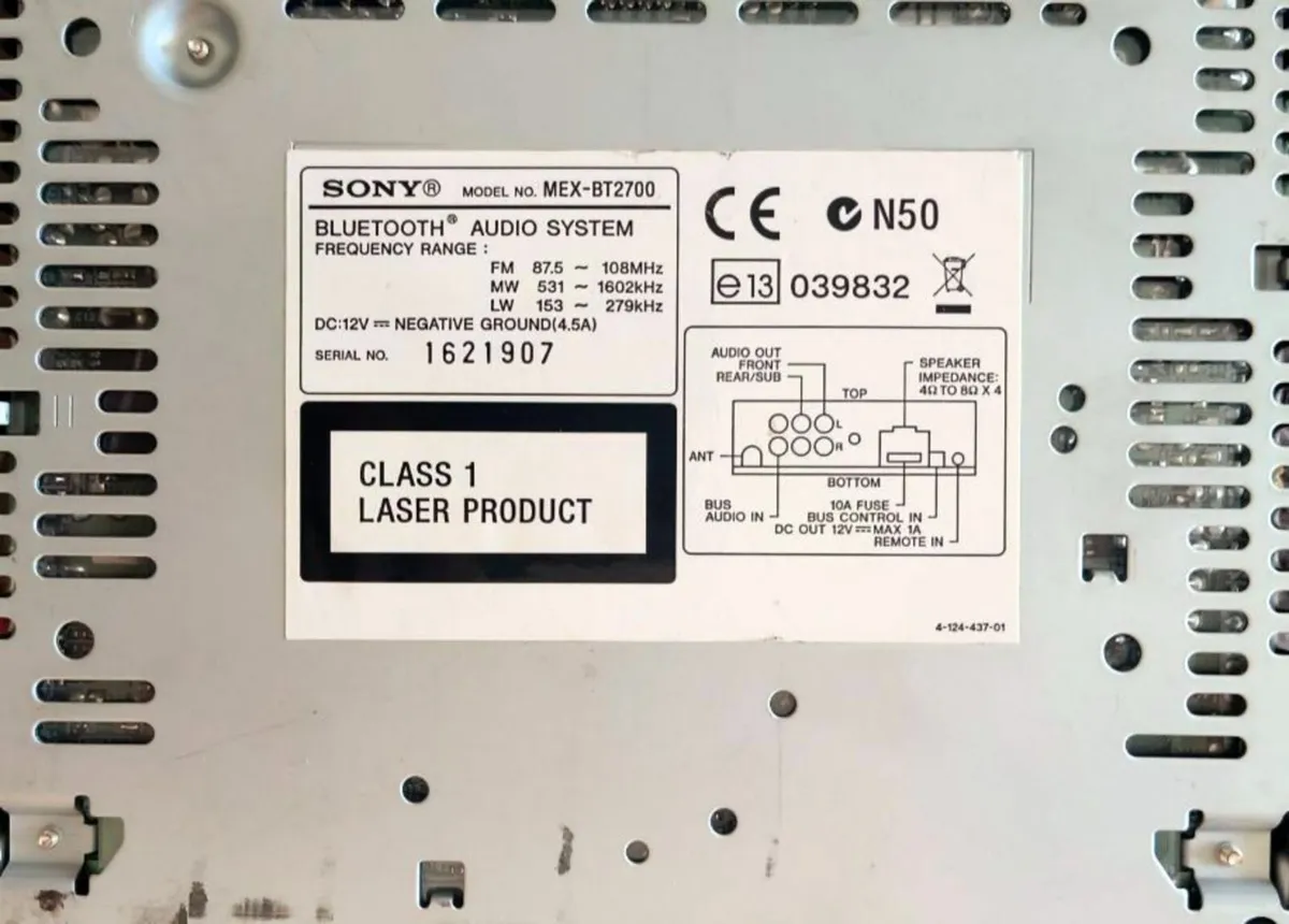 Car CD Receiver Sony MEX-BT2700 - Image 3