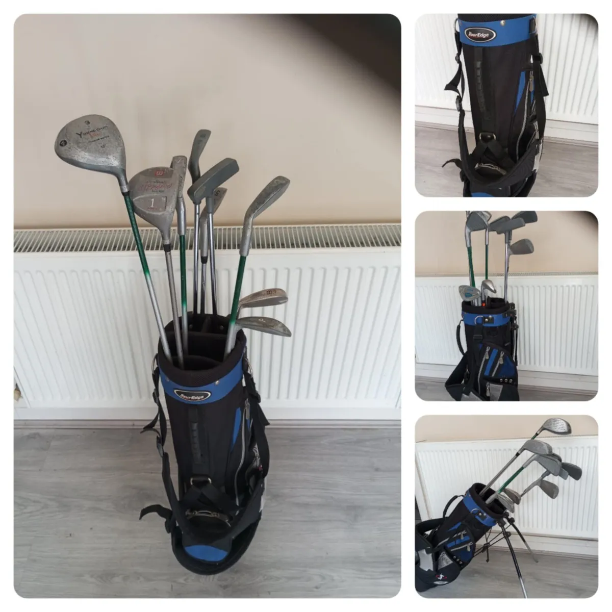 A selection of kids golf clubs and bag. - Image 4