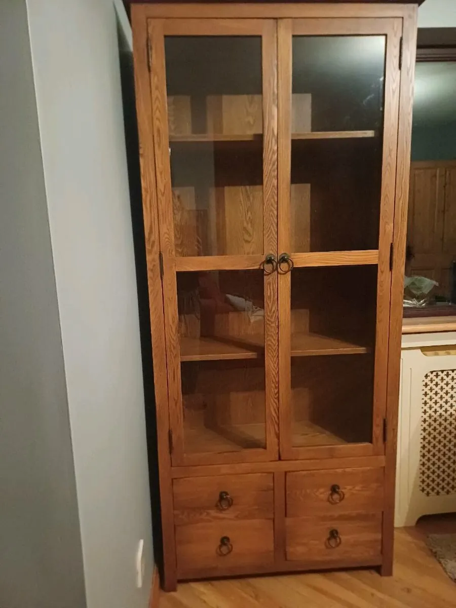 Oak Display Cabinet