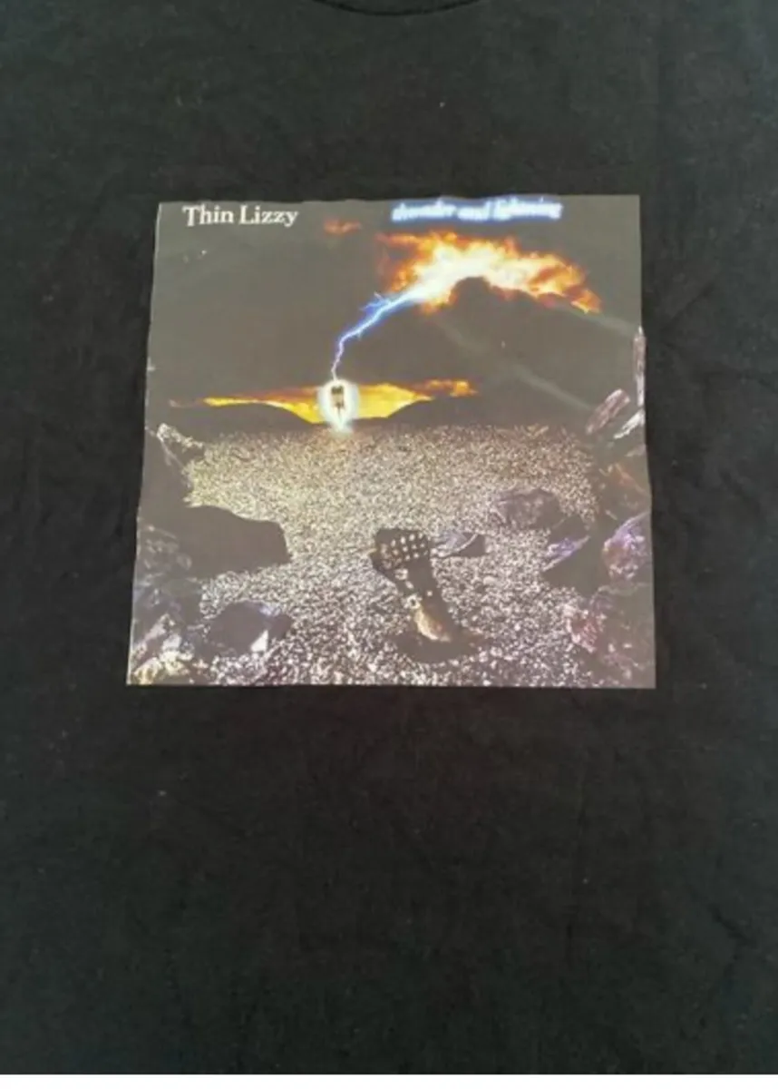 Thin Lizzy Black t-Shirt Size L - Image 2