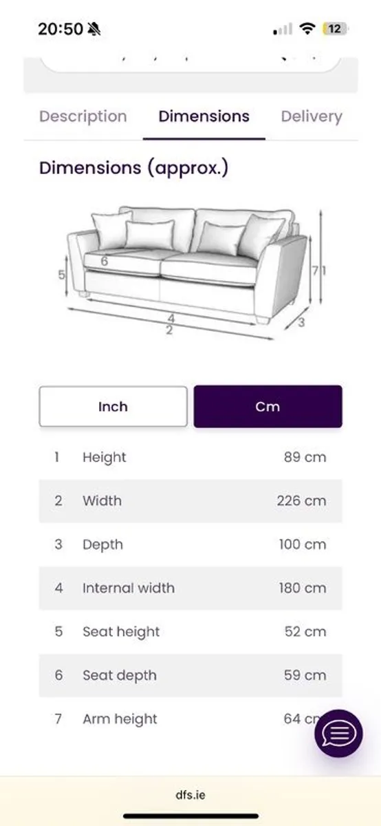 Dfs Sofa 3+2 + Foot Stool Need Gone By The Weekend Make An Offer - Image 4