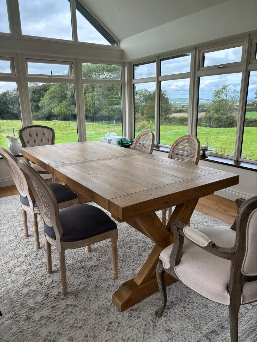 Dining Table, Chairs & Bench - Image 1