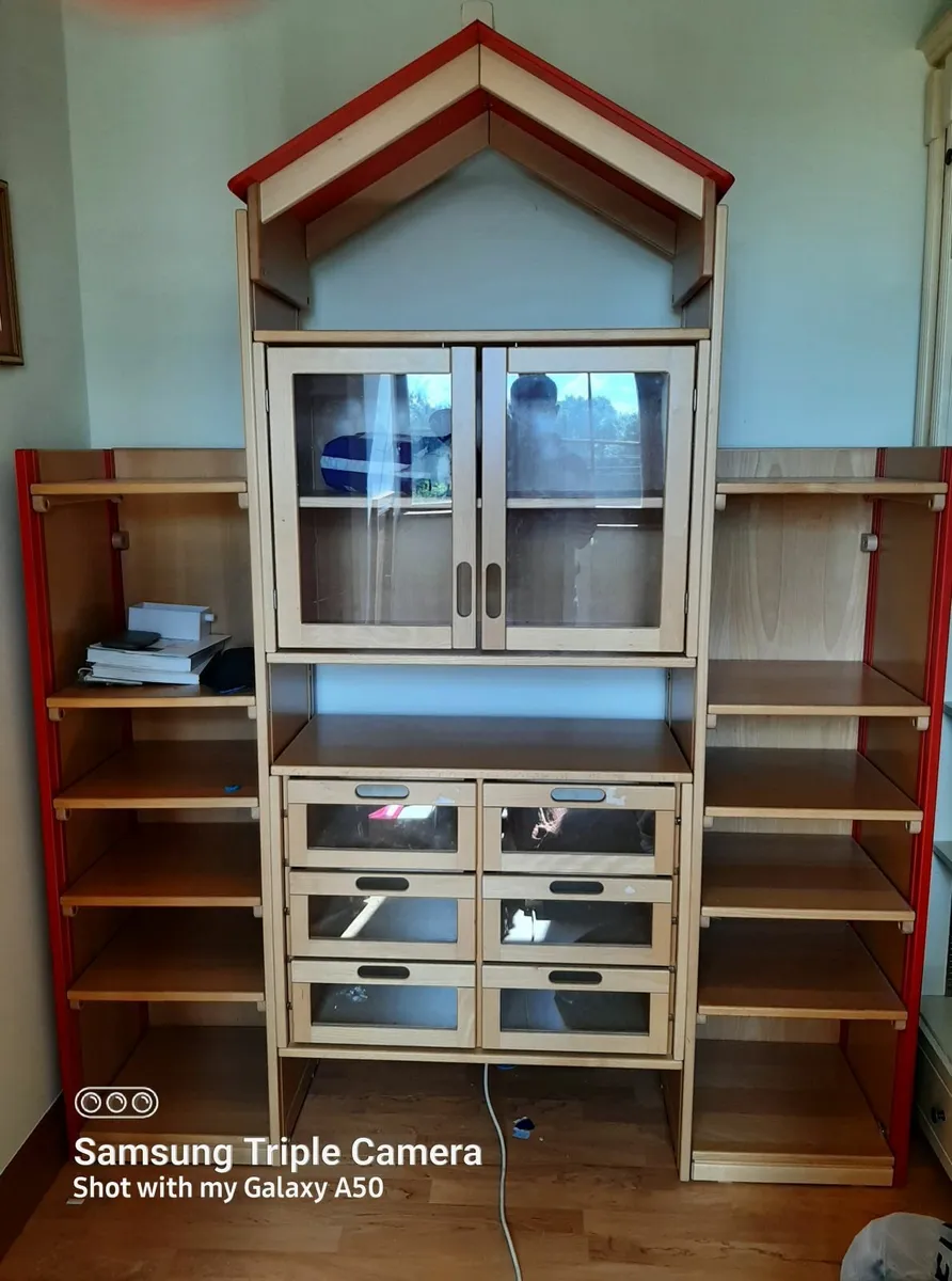playroom shelving unit