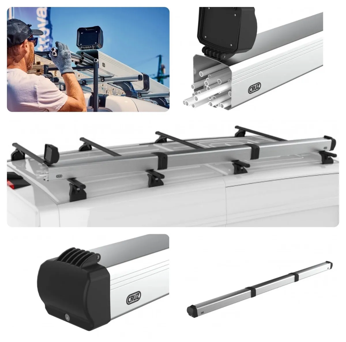 Cruz Aluminium Pipe Carrier 3m - Image 1