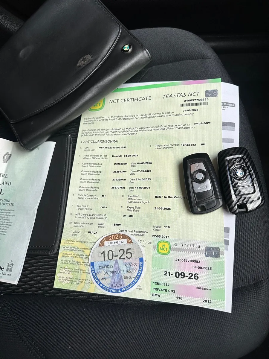 2012 bmw 116D 1.6diesel with new nct and tax - Image 3