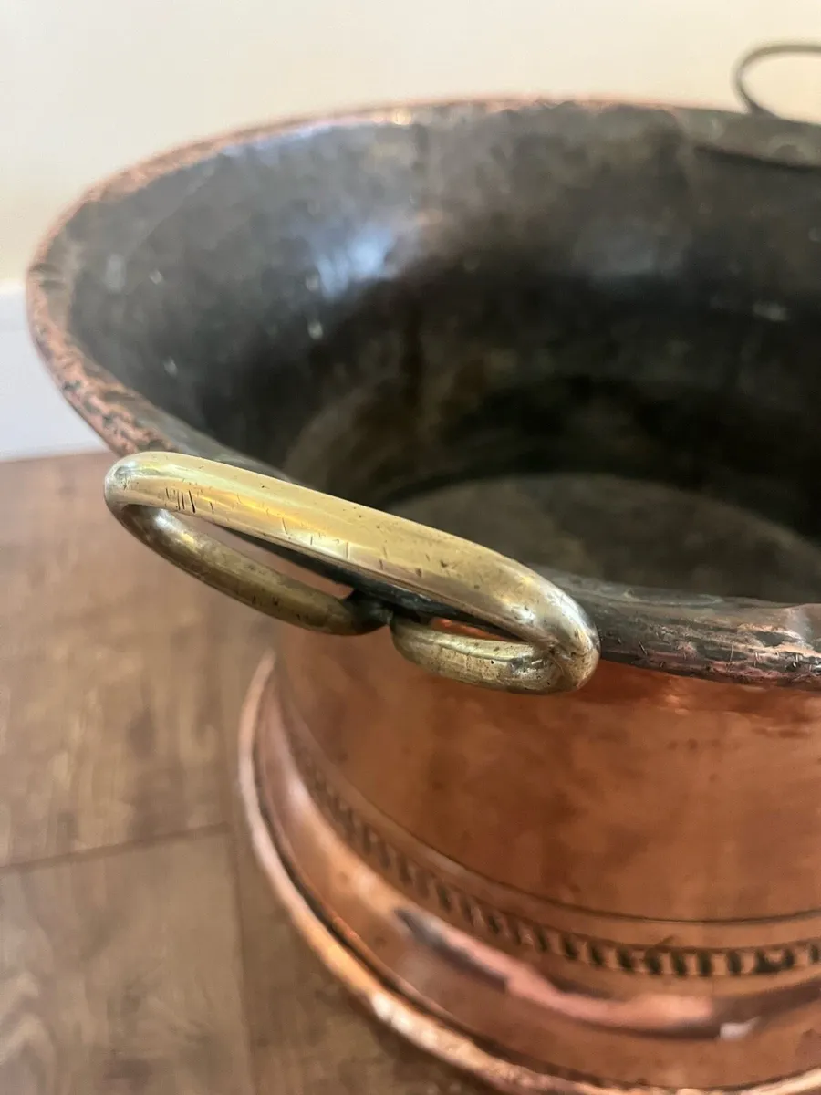 Georgian Copper Log Bucket - Image 3