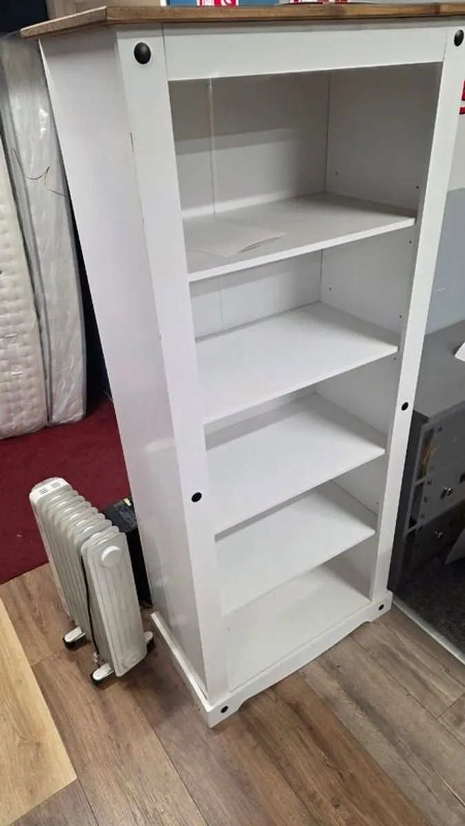 bookcase white 182cm high Dublin delivery available - Image 1