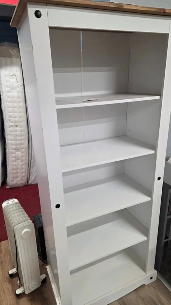 bookcase white 182cm high Dublin delivery available - Image 2